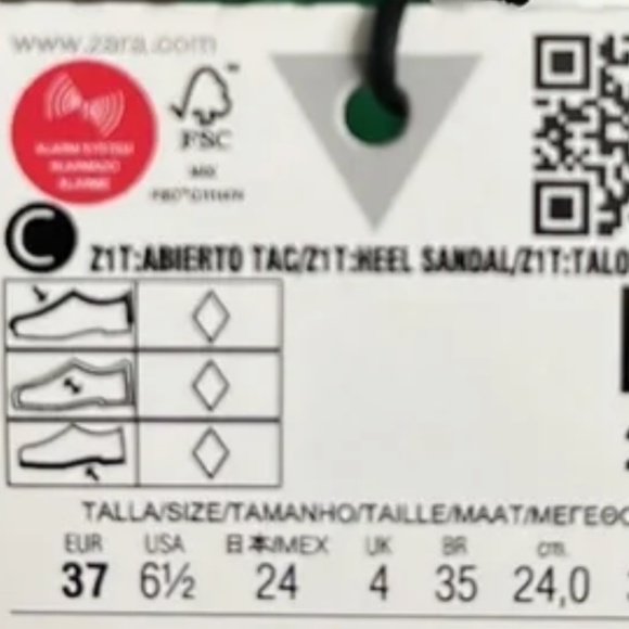 ZARA NWOT - Green Wide Ruched Wide Straps Heeled Sandals (SIZE: EUR 37 / US 6.5) - Picture 11 of 16